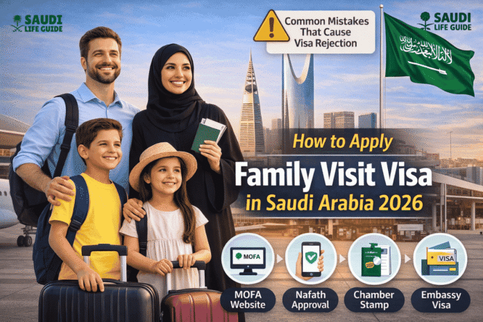 How to apply family visit visa in Saudi Arabia