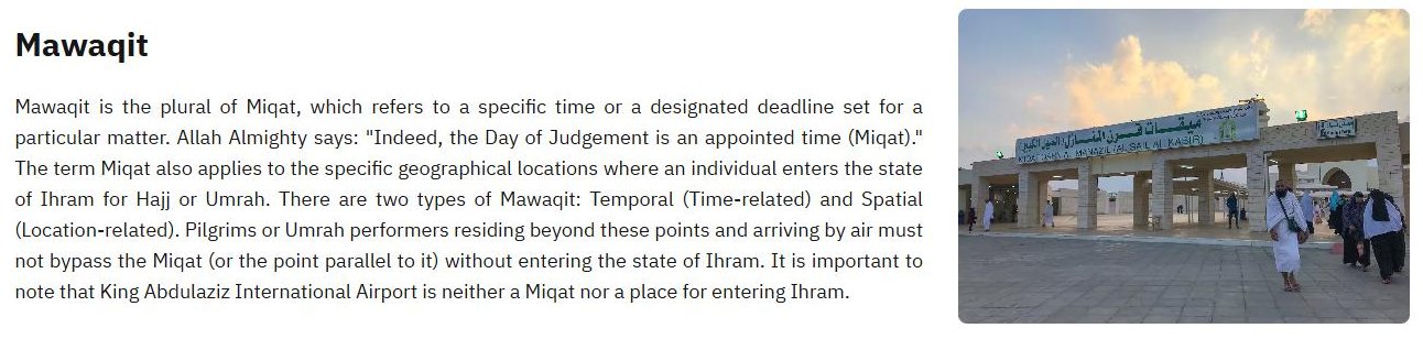 Ministry of Hajj and Umrah Miqaats page explaining that pilgrims arriving by air must not pass the Miqat without ihram and that Jeddah airport is not a Miqat